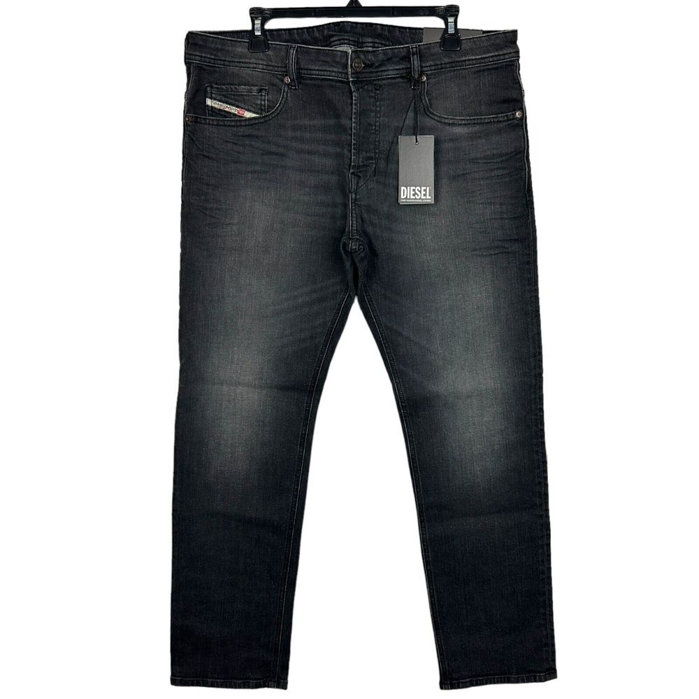 NEW Diesel Safado X Regular Fit Straight 34x32 Grey Denim Jeans Button Fly $195